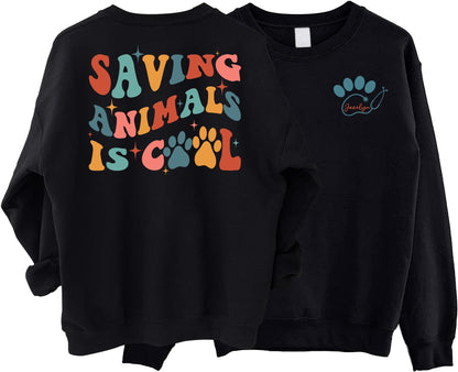 Personalized Gift for Veterinarian Sweatshirt - Veterinary Medicine Sweatshirt, Custom Vet Tech Sweatshirt