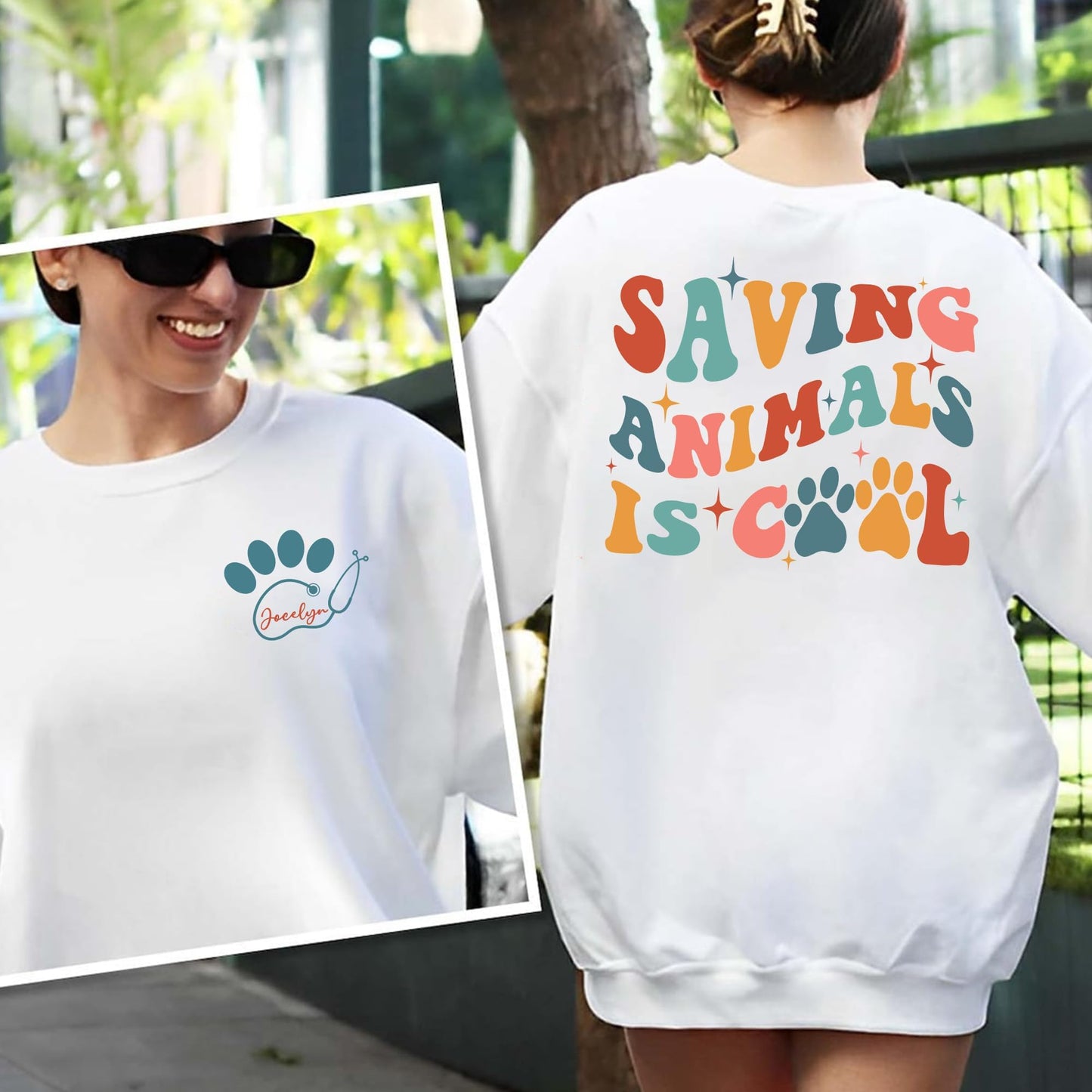Personalized Gift for Veterinarian Sweatshirt - Veterinary Medicine Sweatshirt, Custom Vet Tech Sweatshirt