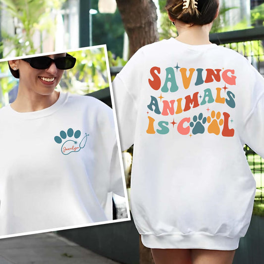 Personalized Gift for Veterinarian Sweatshirt - Veterinary Medicine Sweatshirt, Custom Vet Tech Sweatshirt