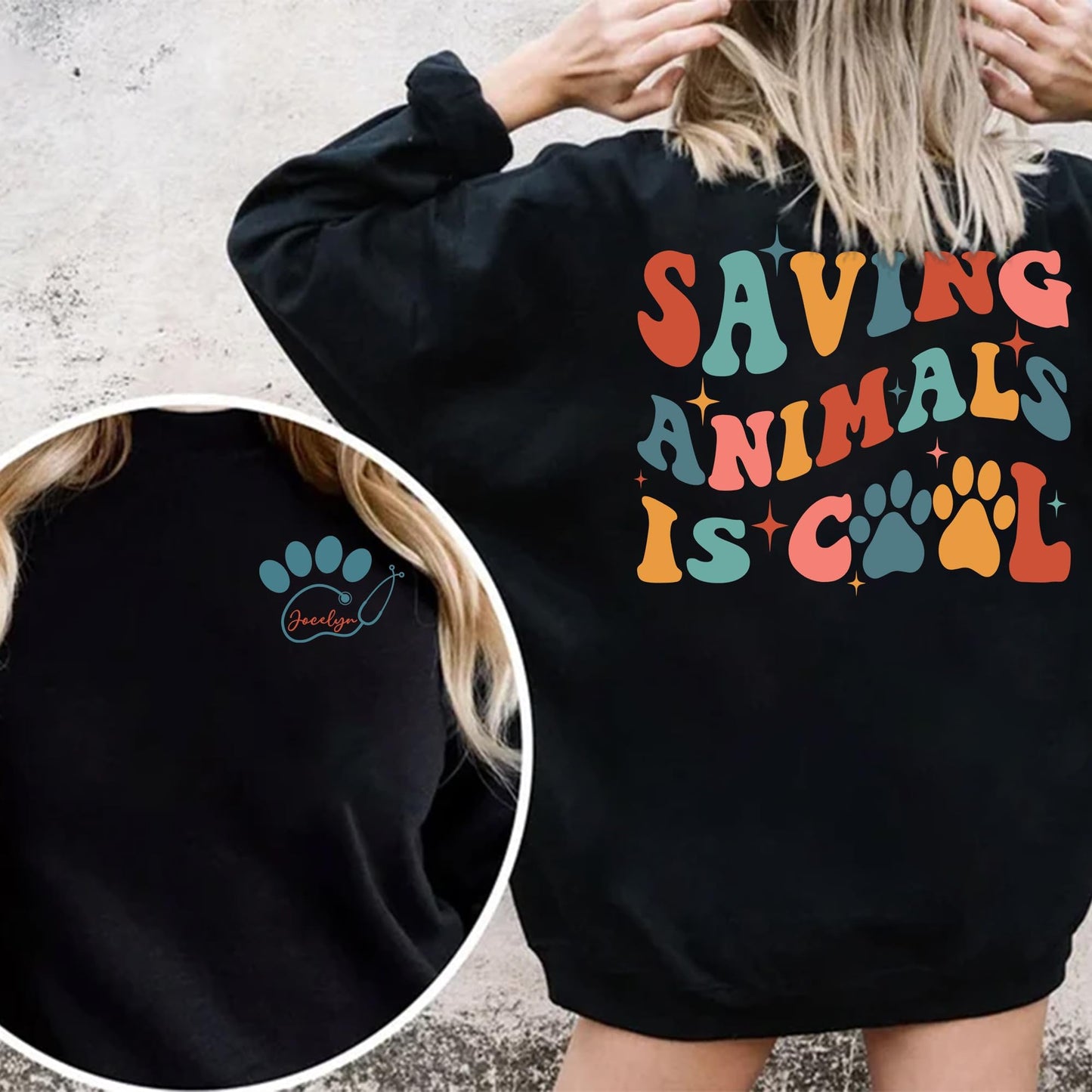 Personalized Gift for Veterinarian Sweatshirt - Veterinary Medicine Sweatshirt, Custom Vet Tech Sweatshirt