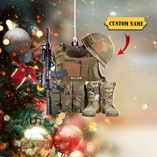 Ornáid Gluaisteán Aonfhoirmeach Mhíleata Pearsanta - Smaoineamh Bronntanais Do Shaighdiúir Veterans