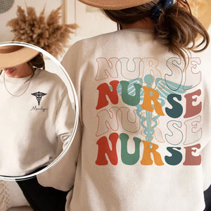 Personalized Nurse Sweatshirt, Custom Name Nurse, Nursing Student Shirt, New Nurse Gift, Nurse Shirt,Nursing Sweater,Registered Nurse RN LPN