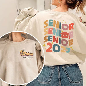 Personalized Senior 2023 Sweatshirt, Class of 2023 Sweatshirt, Collage, High School Graduation Sweatshirt, Back To School, Graduation Gift