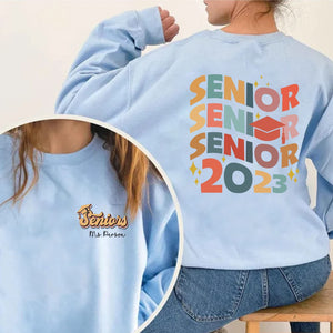 Personalized Senior 2023 Sweatshirt, Class of 2023 Sweatshirt, Collage, High School Graduation Sweatshirt, Back To School, Graduation Gift