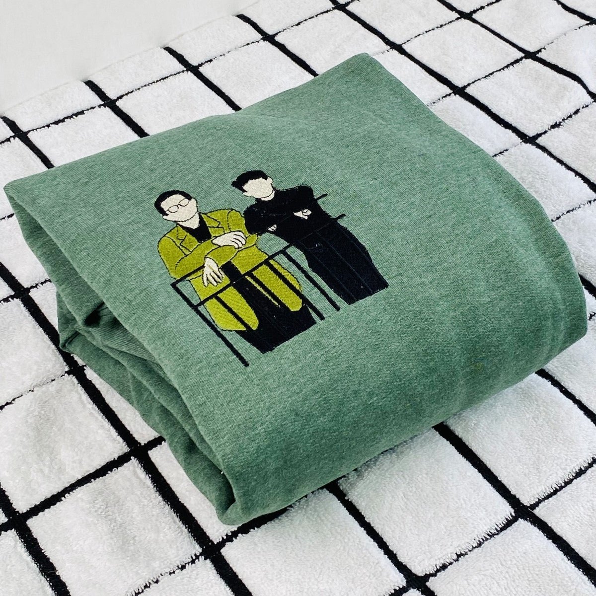 Personalized Best Friend Sweatshirt, Custom Embroidered Portrait Photo Sweatshirt, Hoodie