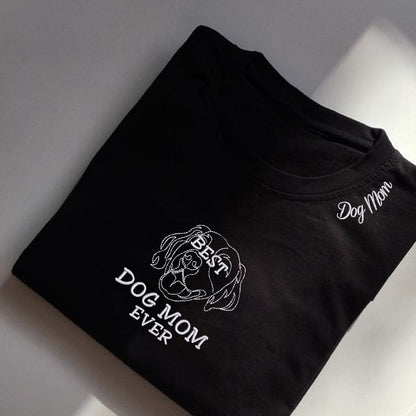 Geansaí Bróidnéireachta Cat Dubh nó Hoodie, Bronntanas Cat Dubh