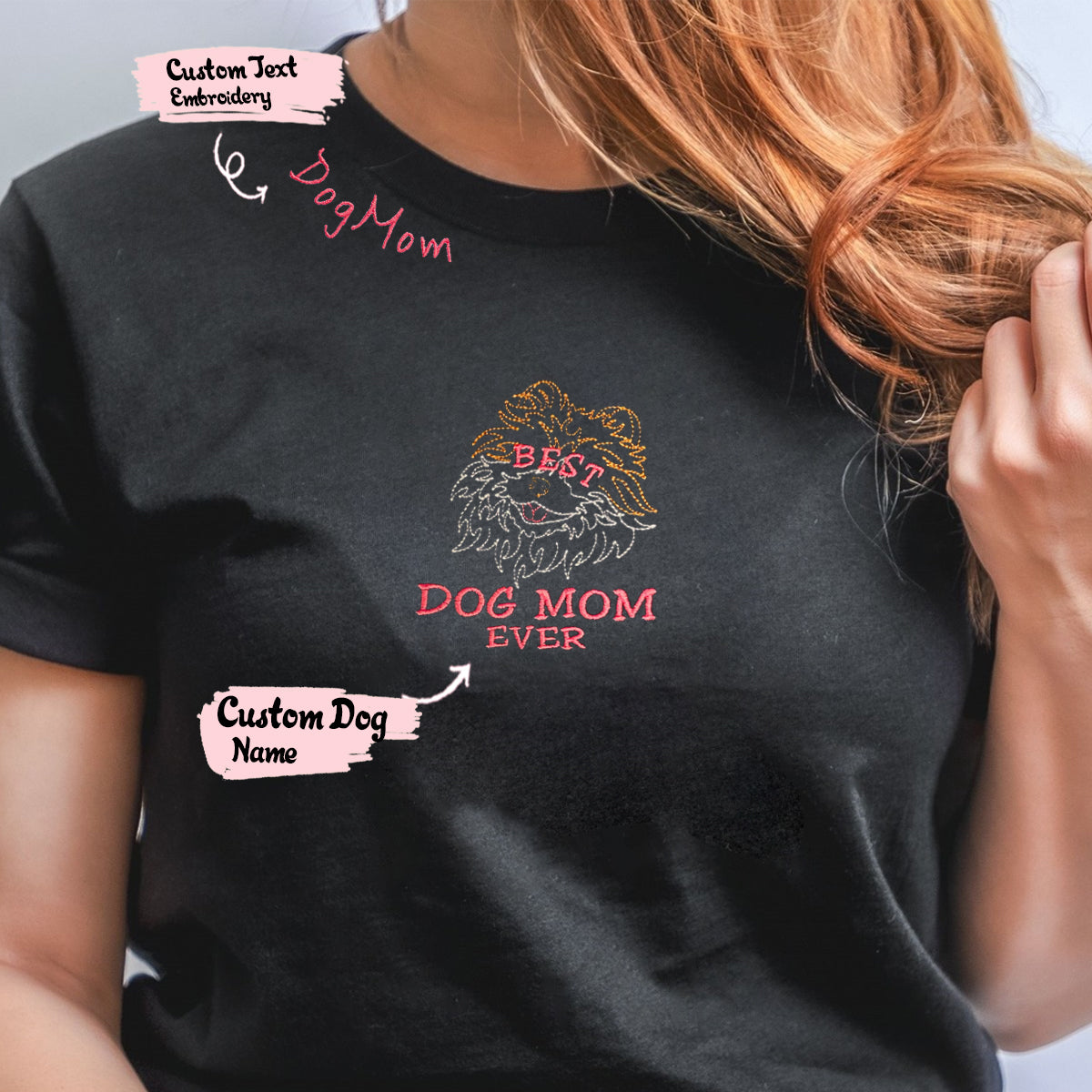 Geansaí Bróidnéireachta Cat Dubh nó Hoodie, Bronntanas Cat Dubh