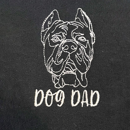 Geansaí Bróidnéireachta Cat Dubh nó Hoodie, Bronntanas Cat Dubh