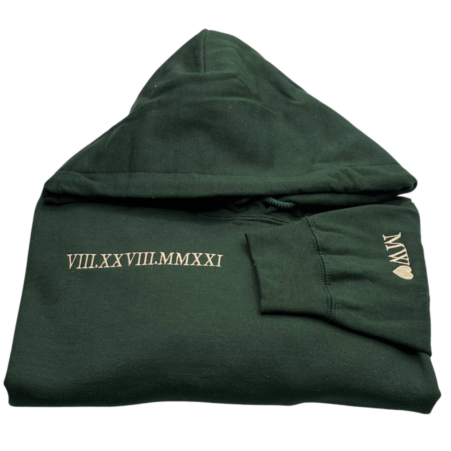 Personalized Date Hoodie Anniversary Year Embroidered Matching Wedding Anniversary Gifts