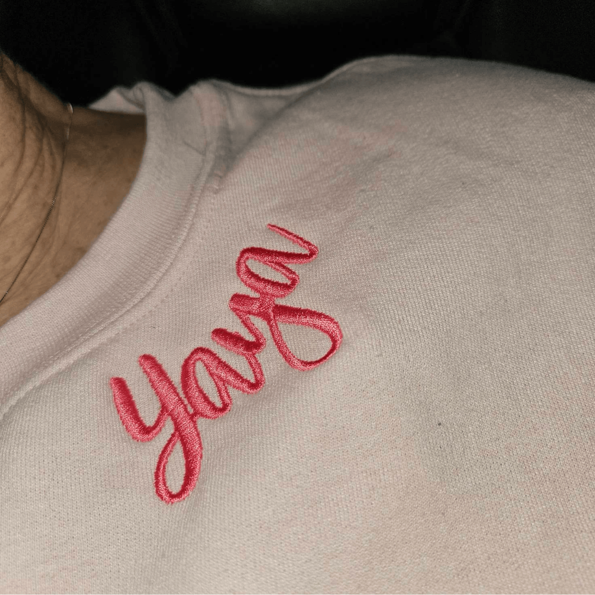 Personalized Gift for Momma with Embroidered Sweatshirt or Hoodie, Kids Names on Sleeve