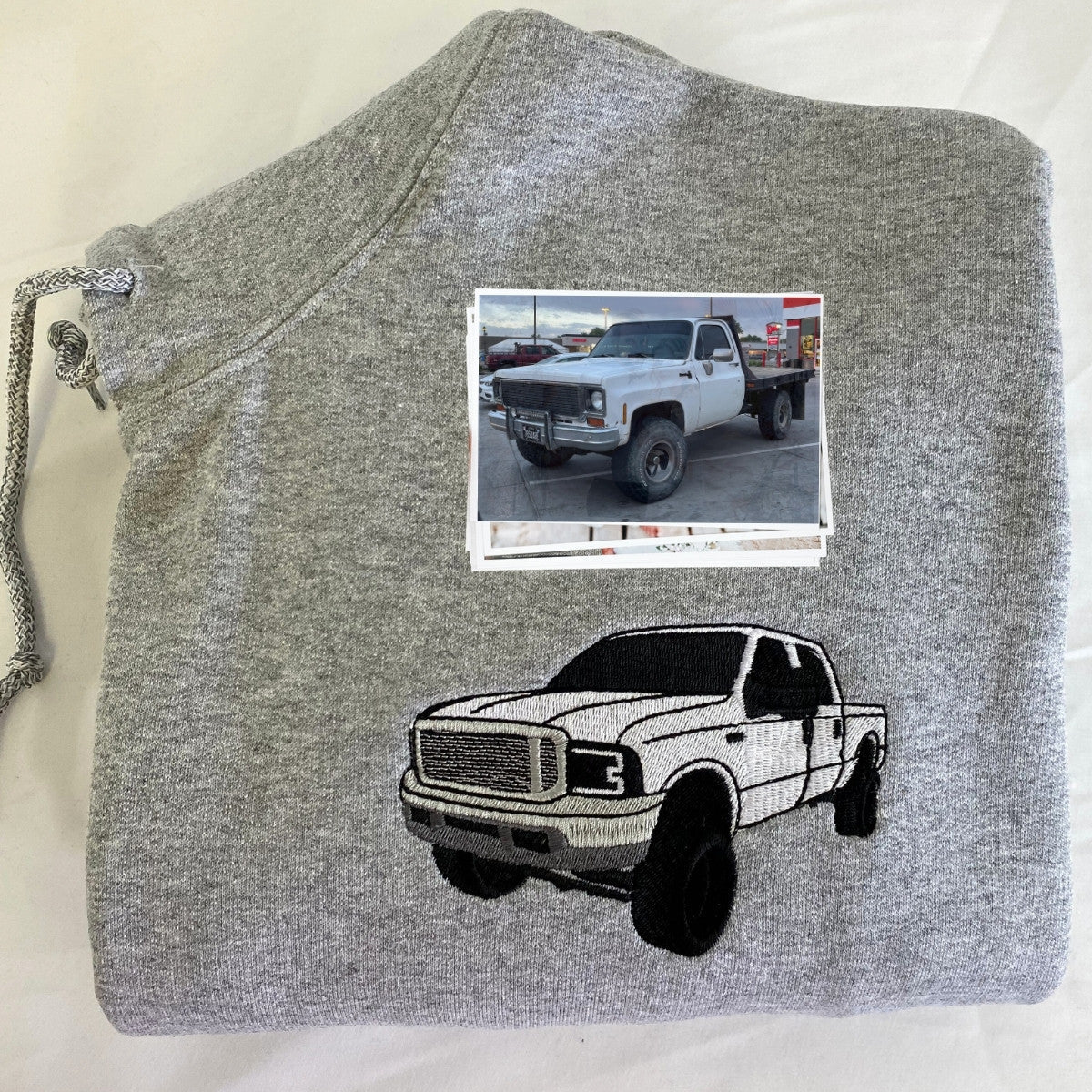 Personalized Gifts for Car Lovers Sweatshirt  Hoodie Embroidered from Your Photo