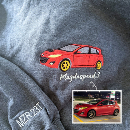Personalized Gifts for Car Lovers Sweatshirt  Hoodie Embroidered from Your Photo