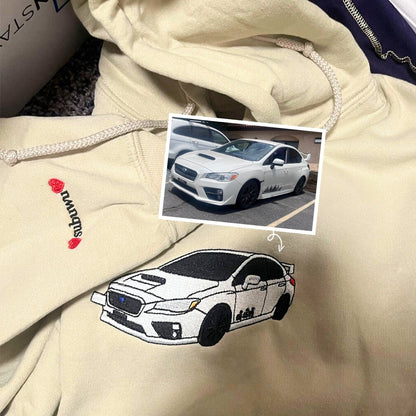 Personalized Gifts for Car Lovers Sweatshirt  Hoodie Embroidered from Your Photo
