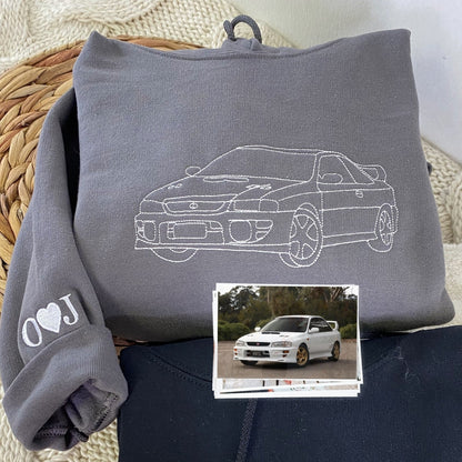 Personalized Gifts for Car Lovers Sweatshirt  Hoodie Embroidered from Your Photo