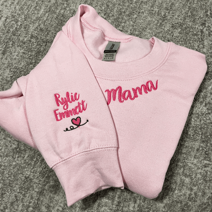 Personalized Gifts for Mama with Embroidered Sweatshirt or Hoodie