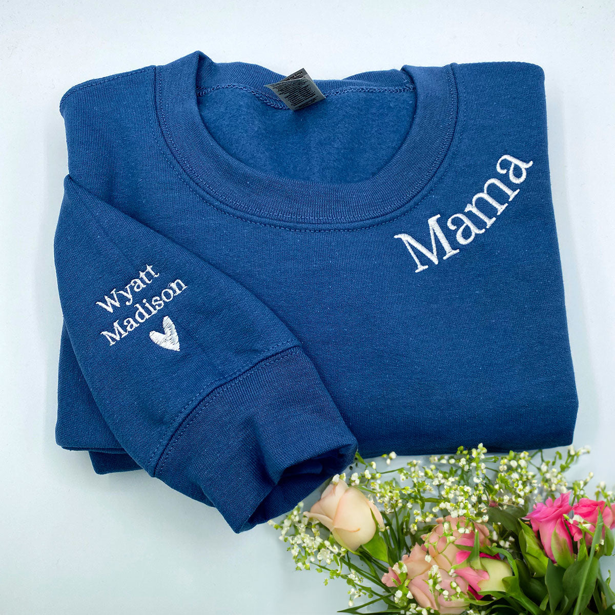 Personalized Gifts for Mama with Embroidered Sweatshirt or Hoodie