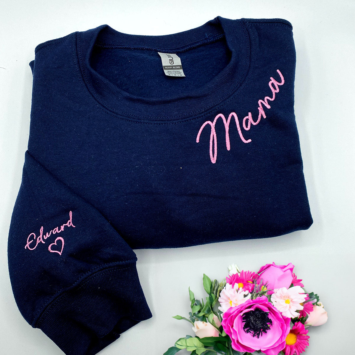 Personalized Gifts for Mama with Embroidered Sweatshirt or Hoodie