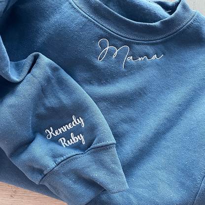 Personalized Gifts for Mama with Embroidered Sweatshirt or Hoodie