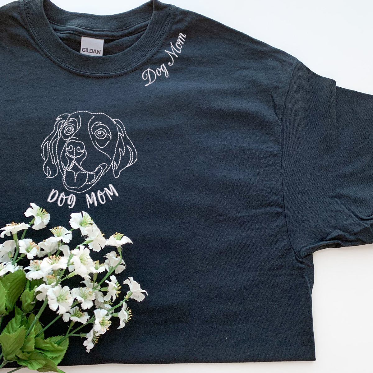 Geansaí Bróidnéireachta Cat Dubh nó Hoodie, Bronntanas Cat Dubh