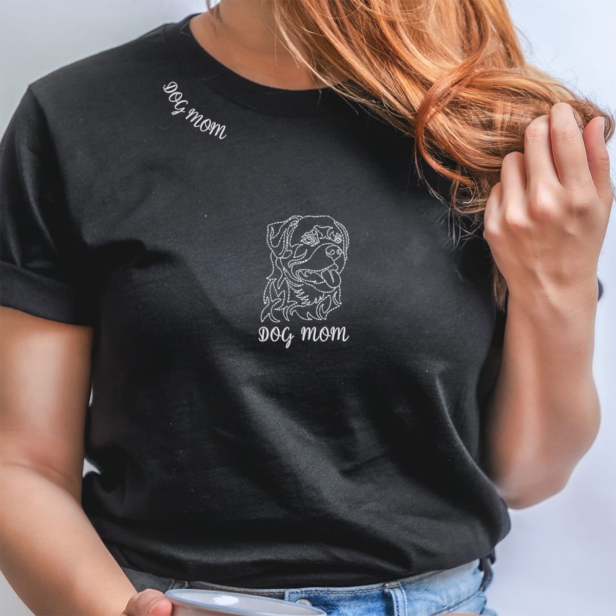 Geansaí Bróidnéireachta Cat Dubh nó Hoodie, Bronntanas Cat Dubh