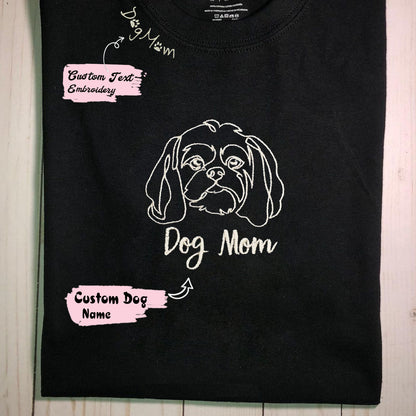 Geansaí Bróidnéireachta Cat Dubh nó Hoodie, Bronntanas Cat Dubh