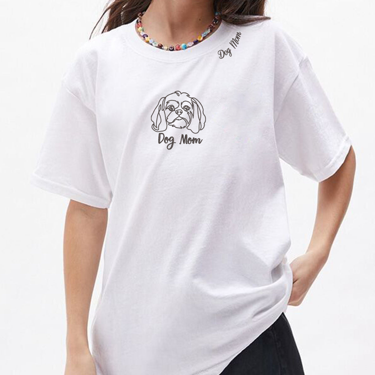 Geansaí Bróidnéireachta Cat Dubh nó Hoodie, Bronntanas Cat Dubh