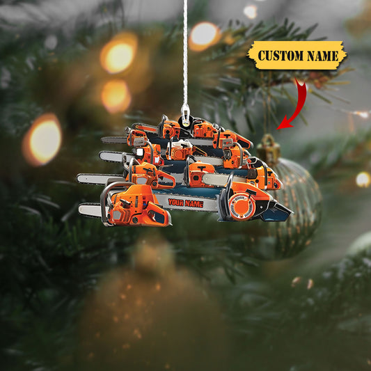 Ainm pearsanta Ornáide Arborist, bronntanas Nollag ornáid aicrileach múnlaithe saincheaptha, Ornáid Do Bronntanais