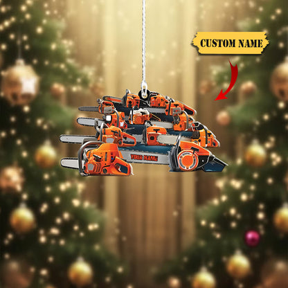 Ainm pearsanta Ornáide Arborist, bronntanas Nollag ornáid aicrileach múnlaithe saincheaptha, Ornáid Do Bronntanais