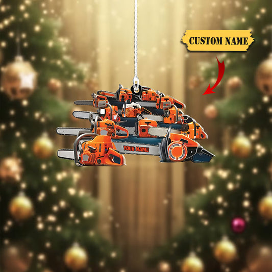 Ainm pearsanta Ornáide Arborist, bronntanas Nollag ornáid aicrileach múnlaithe saincheaptha, Ornáid Do Bronntanais