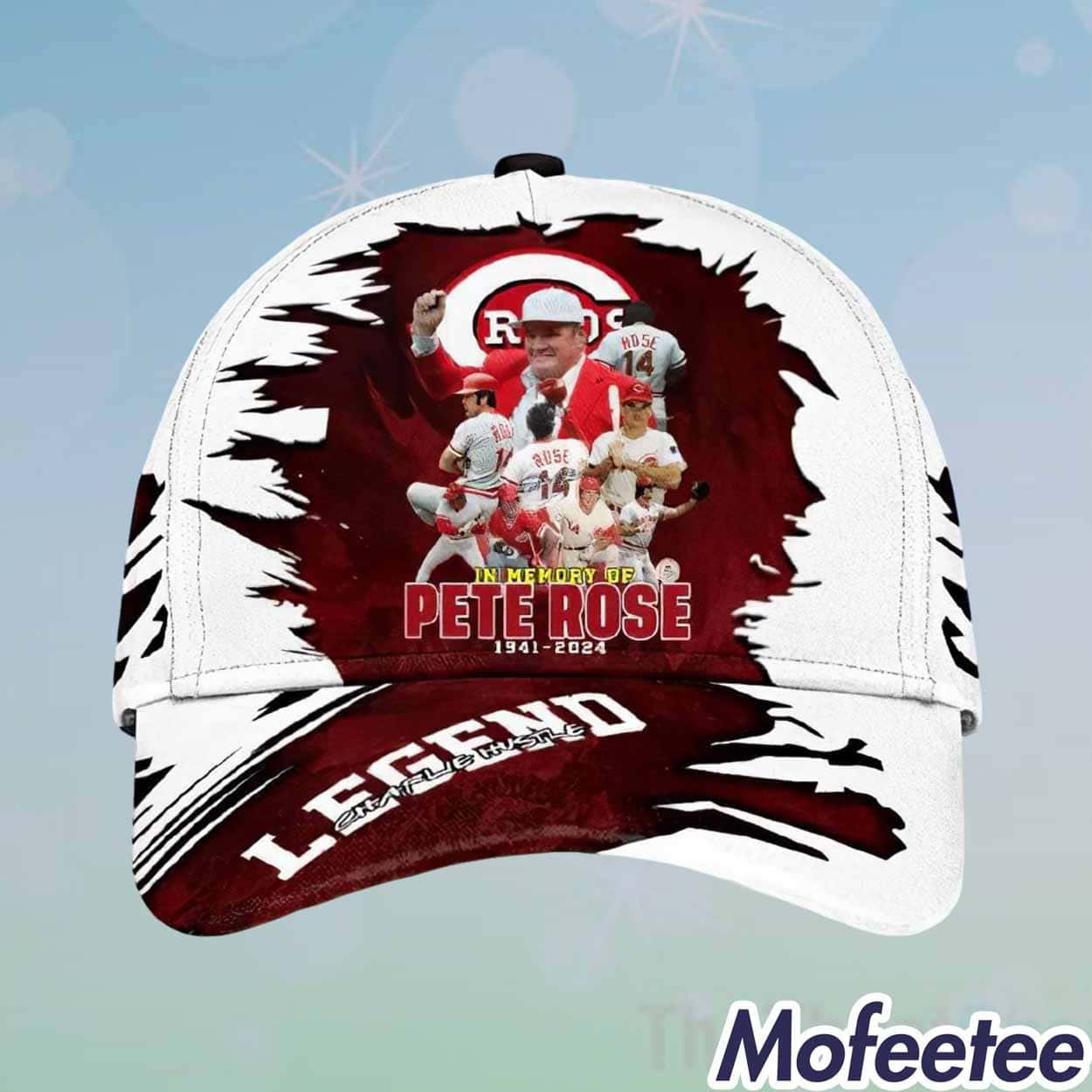 Pete Rose Reds In Memory 1941-2024 Legend Hat
