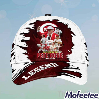 Pete Rose Reds In Memory 1941-2024 Legend Hat