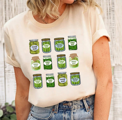Léine slut Pickle, Léine Greannmhar Pickle, Sweatshirt Pickle Slut, Cochaillín Pickle Lovers, Geansaí Pickle, Sweatshirt Pickle Jar, tee Garraíodóireachta greannmhar