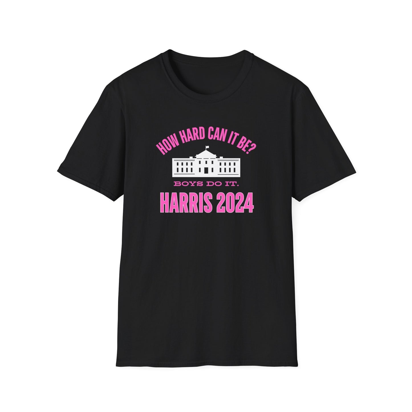 Bándearg Cé chomh crua is Féidir Atá Buachaillí A Dhéanamh É. Kamala Harris 2024 T-léine Greannmhar Polaitiúil ar Stíl Bog