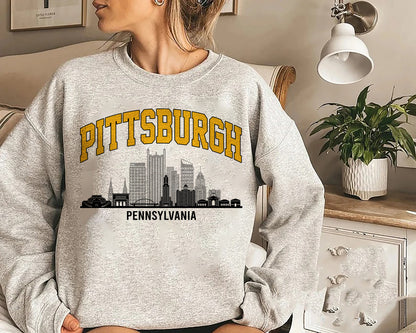 Pittsburgh Sweatshirt, Pennsylvania GPS Sweatshirt, Retro State Sweatshirt, Distressed Pittsburgh Sweatshirt, Pittsburgh Student Gift Shirt