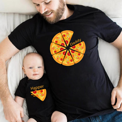 Pizza T-Shirt, Fathers Day Gift, Pizza Matching Family Shirt, Pizza and Pizza Slice, Pizza Shirts gift,Family Pizza Slice T-Shirt, Daddy Son