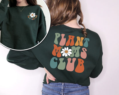 Plant Moms Club Sweatshirt, Plant Mom Sweatshirt, Plant Mom Club, Mom Sweatshirt, Mama Shirt, New Mom Gift, Mom Gift, Cool Mom Sweatshirt
