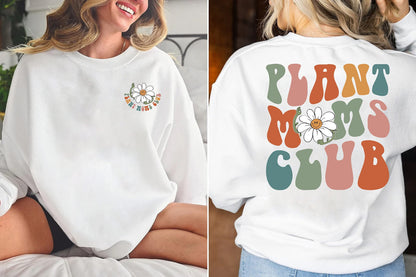 Plant Moms Club Sweatshirt, Plant Mom Sweatshirt, Plant Mom Club, Mom Sweatshirt, Mama Shirt, New Mom Gift, Mom Gift, Cool Mom Sweatshirt