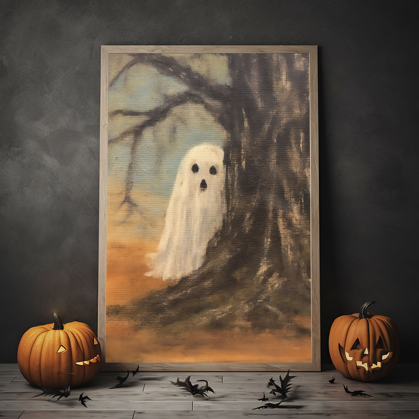 vintage halloween painting