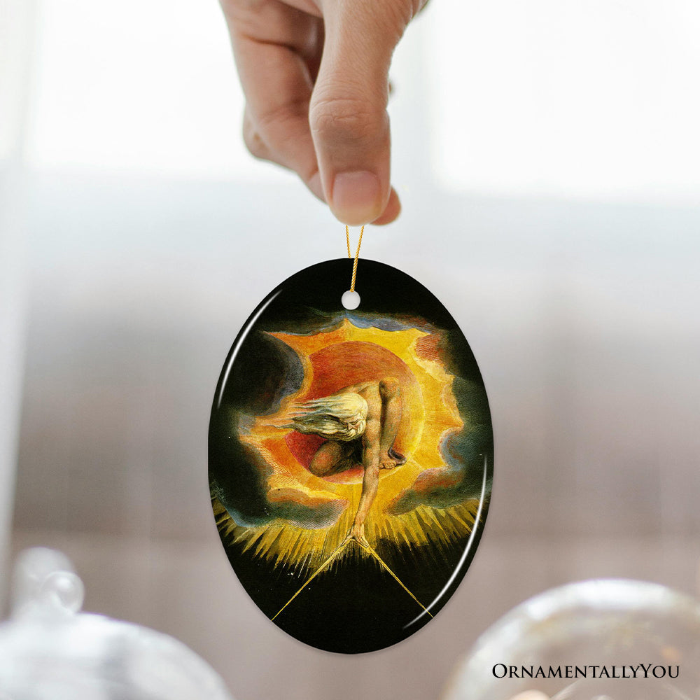 William Blake The Ancient of Days Ornament, Visionary Art Christmas Gift for Philosophers and Artists