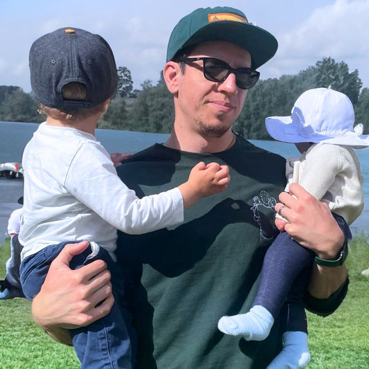 Proud Dad Twin Pack Custom Crewneck Embroidered Sweatshirt & Hoodie