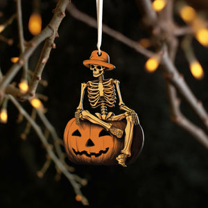 Happy Halloween Ornaments, Halloween Ornaments, Spooky Season Ornament, Halloween Pumpkin Ornament, Halloween Decor, Ceramic Ornament