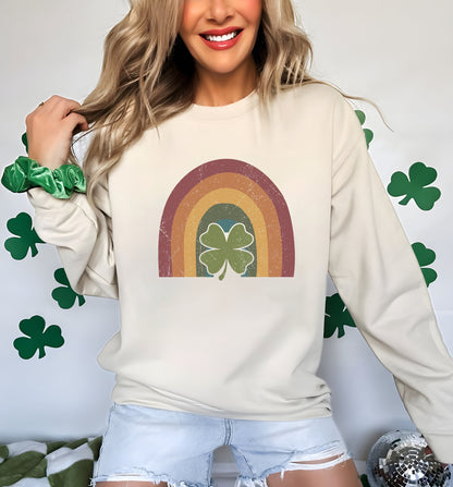 Geansaí Bogha Ceatha, Geansaí Lucky, Sweatshirt Seamair, Léine Lá Fhéile Pádraig, Labhrán Phádraig, Geansaí Saoire Simplí, Lucky