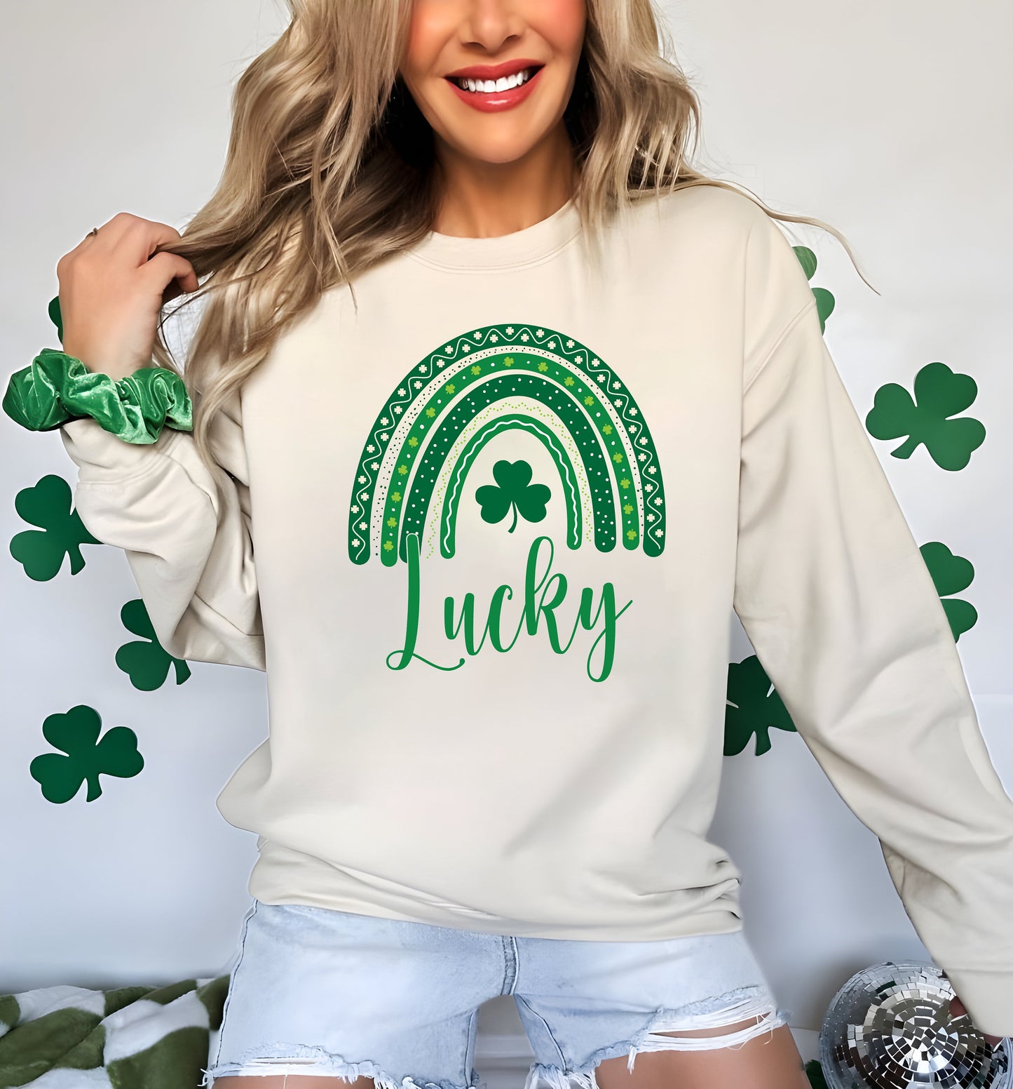 Rainbow Shamrock Shirt, Toddler St Patricks Day Shirts for Women and Girl, Mommy and Me Outfits, Lucky Tee, Irish Gift Mom and Daughter