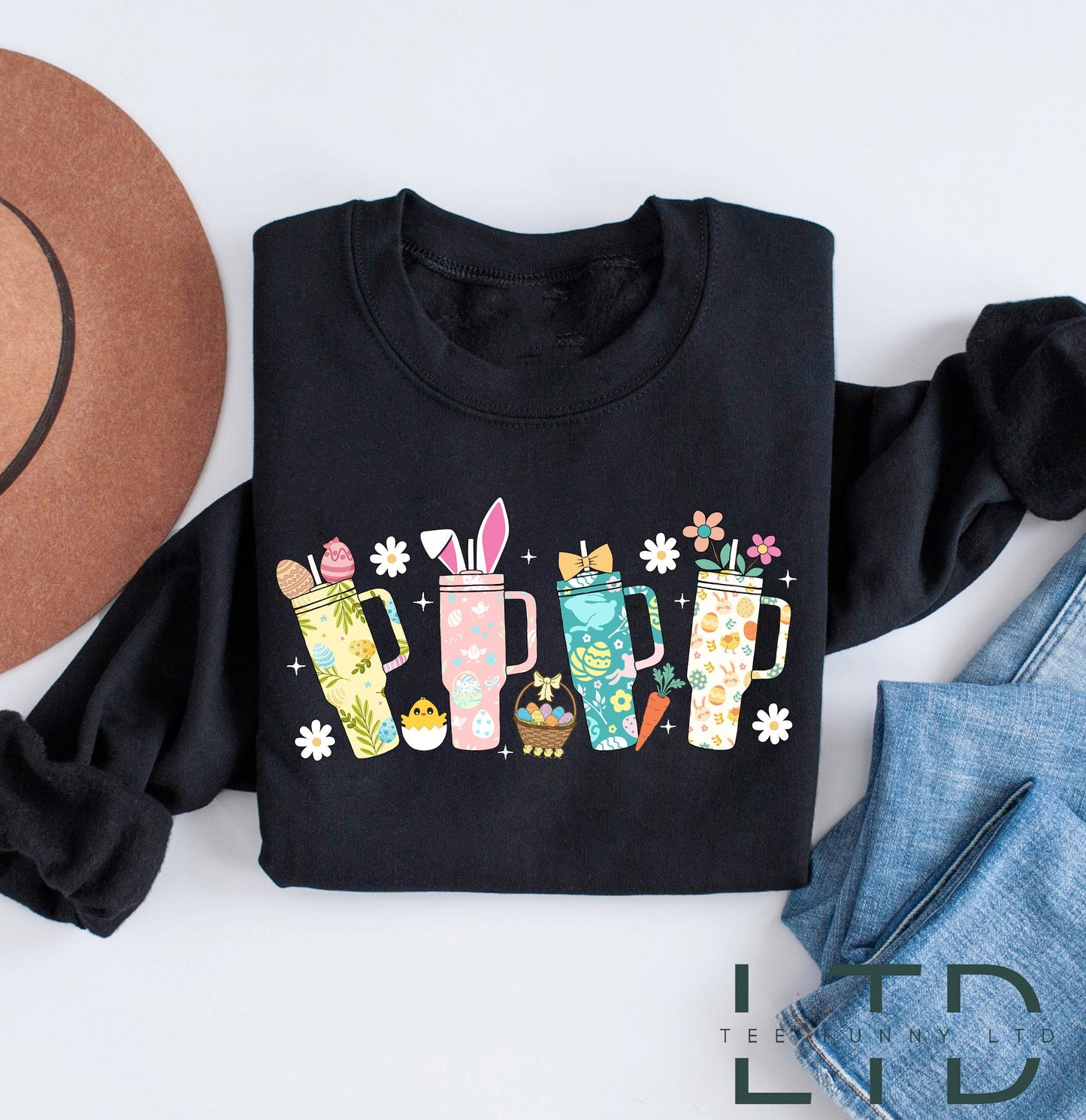 Neamhord Corn Retro Obsessive Léine Cásca, Léine Retro Cupán Páistí na Cásca, Geansaí Chorn na Cásca, Uibheacha Cásca Retro Groovy, Léine Coinín