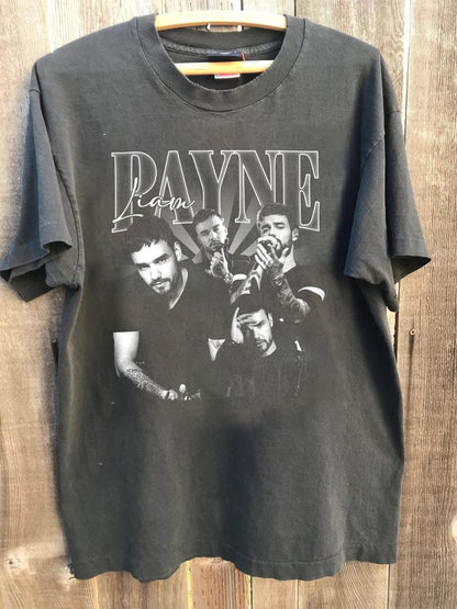 Léine Retro Liam Payne, 90í Liam Payne t-léine unisex, In Memory Of Liam Payne, síniú baill On.e Direct.tion Shirt, Bronntanas do lucht leanúna