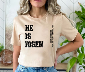 Retro He Is Risen Sweatshirt ,He is Risen Sweatshirt, Christian Easter Shirt, Easter Bible Verse Shirt,Cute Easter Day Sweater, Risen Hoodie