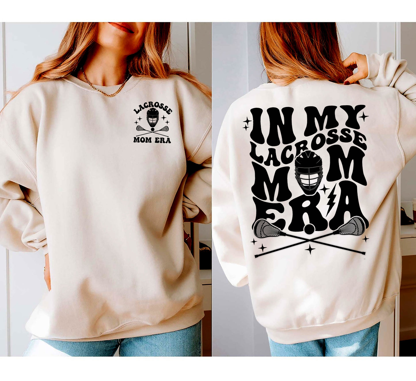 Geansaí Ré Retro In My Lacrosse Mam, Léine Mam Lacrosse, LAX Mama, Léine Lae Cluiche Retro, Bronntanas Team Mam, I Mo Léine Ré, Lacorsse