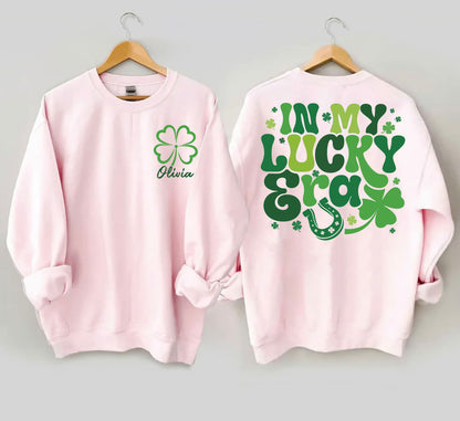 Retro I Mo Ré Lucky Léine Lá Fhéile Pádraig, Léine Teaghlaigh Lá Fhéile Pádraig, Bronntanas Shamrock Do Lá Fhéile Pádraig, Léine Lucky Seamair