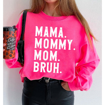 Retro Mama Mommy Mom Bruh Sweatshirt, Mother Day Shirt, new mother, Mama top, Gift for Women, Mama to bruh Sweatshirt, Mother's Day gift