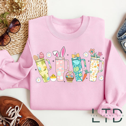 Neamhord Corn Retro Obsessive Léine Cásca, Léine Retro Cupán Páistí na Cásca, Geansaí Chorn na Cásca, Uibheacha Cásca Retro Groovy, Léine Coinín